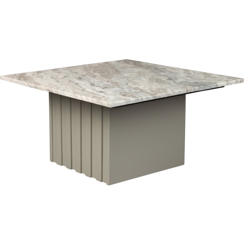 Dutchbone Clayton Salontafel Vierkant 60x60 cm Marmer - Beige