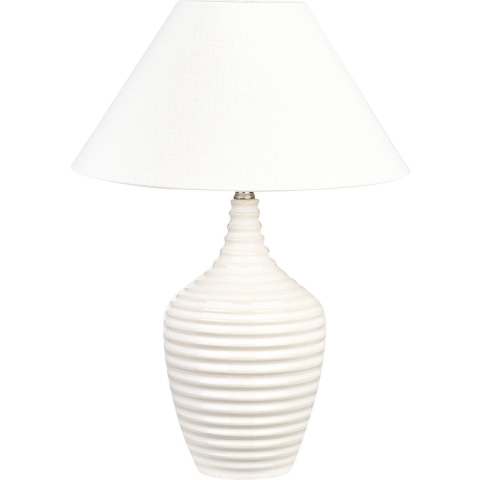 Beliani - CELESTE - Tafellamp - Beige - Keramiek