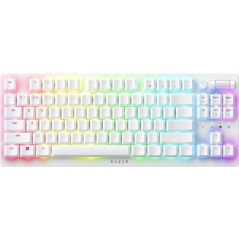Razer DeathStalker V2 Pro Tenkeyless - Wireless Low Profile Optical Gaming Keyboard - White Edition