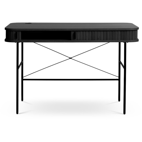 Olivine Lenn houten bureau zwart - 120 x 60 cm