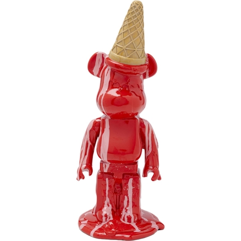 Kare Decofiguur Gelato Bear Red 40cm