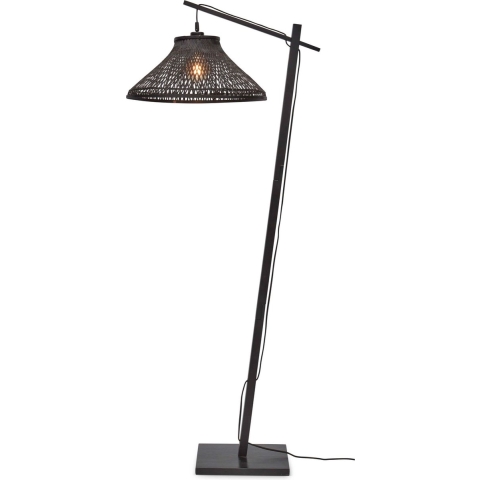 GOOD&MOJO Vloerlamp Tahiti - Bamboe Zwart - 65x45x150cm