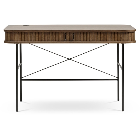 Olivine Lenn houten bureau gerookt eiken - 120 x 60 cm