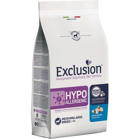 Exclusion met Vis & Aardappel Hondenvoer - 12 kg