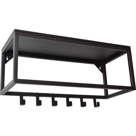 LOFT42 Blacky Kapstok - Zwart - Metaal - 6 haken