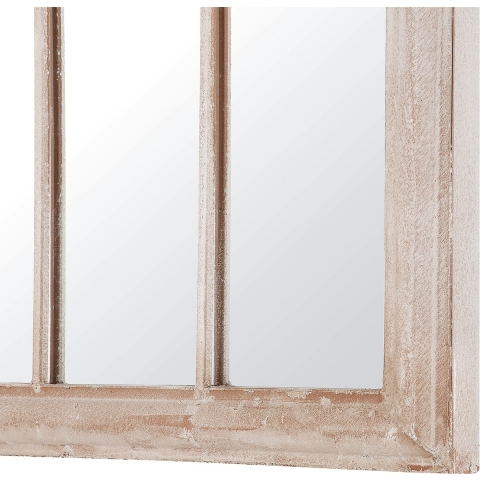 Beliani - EMBRY - Wandspiegel - Beige - Metaal