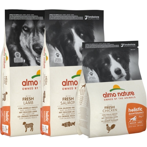 12kg Almo Nature Adult Rund & Rijst Medium Hondenvoer