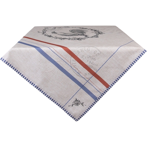 Clayre & Eef Tafelkleed 150x250 cm Beige Katoen Rechthoek Haan