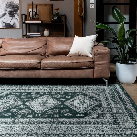Interieur05 Vintage Vloerkleed Aila Groen - 160 x 230 cm