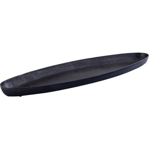 PTMD Yaren Schaal - 106x33x7 cm - Aluminium - Zwart