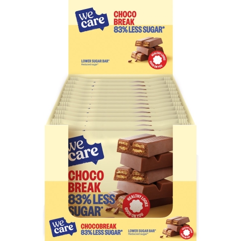 14x WeCare Lower Suger Chocolate 64,5 gr