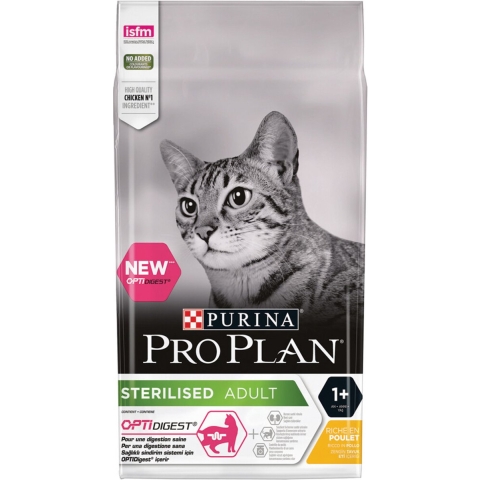 6x Pro Plan Adult Sterilised Delicate Digest Kip 1,5 kg