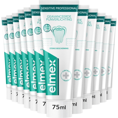 12x Elmex Tandpasta Sensitive Professional 75 ml