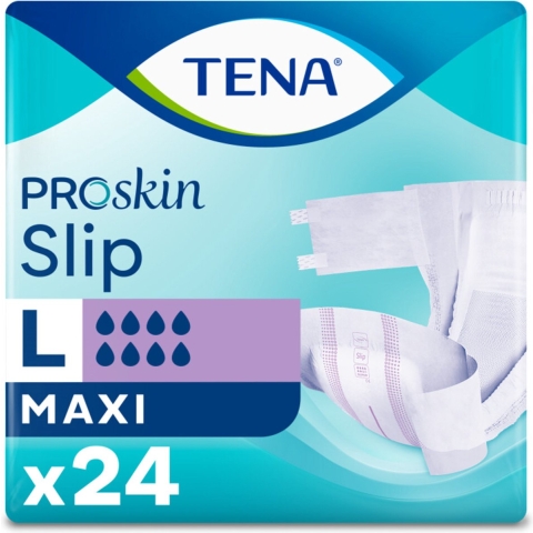 3x TENA Slip Maxi Large ProSkin 24 stuks