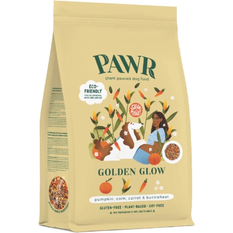 9x PAWR Plantaardig Hondenvoer Golden Glow 750 gr