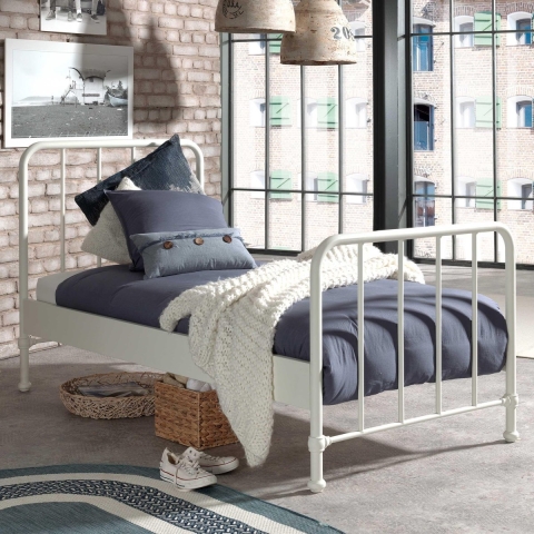 Kinderbed Bronxx 90x200 Wit