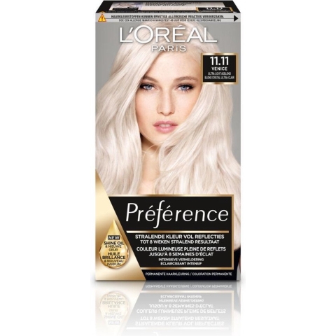 6x L'Oréal Préférence Le Blonding Permanente Haarkleuring 11.11 Helsinki - Ultra Licht Asblond