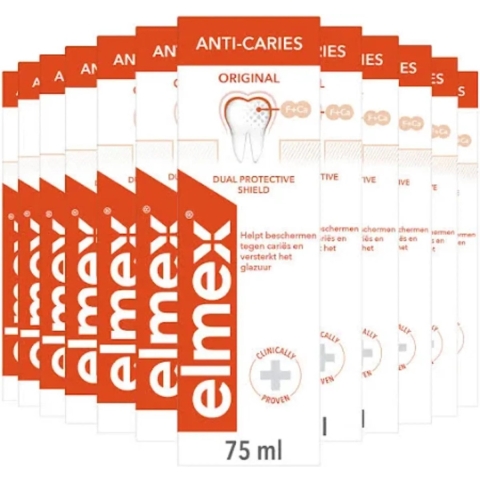 12x Elmex Tandpasta Anti-Cariës 75 ml