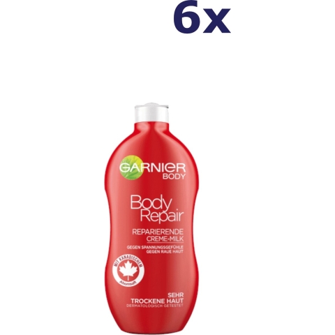 6x Garnier Body Repair Herstellende Bodylotion 400 ml