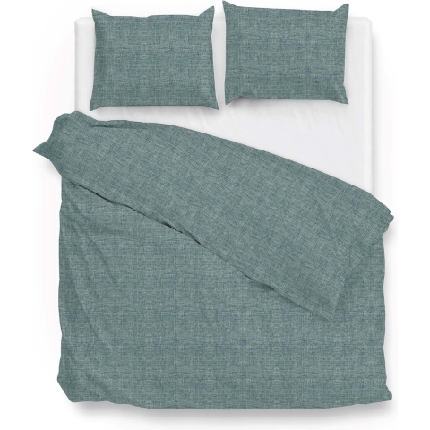 Zo Home Dekbedovertrek Katoen Lino Linnen Look emerald green