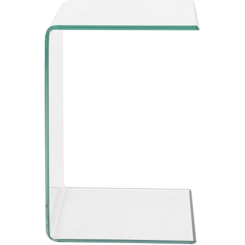 Beliani - LOURDES - Bijzettafel - Transparant - Veiligheidsglas