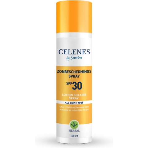 3x Celenes Herbal Zonnebrand Spray SPF 30 Alle Huidtypes 150 ml