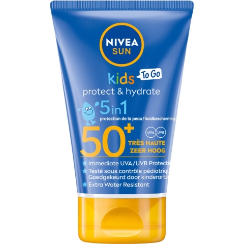 12x Nivea Sun Babies&Kids To Go Protect&Care SPF 50+ 50 ml