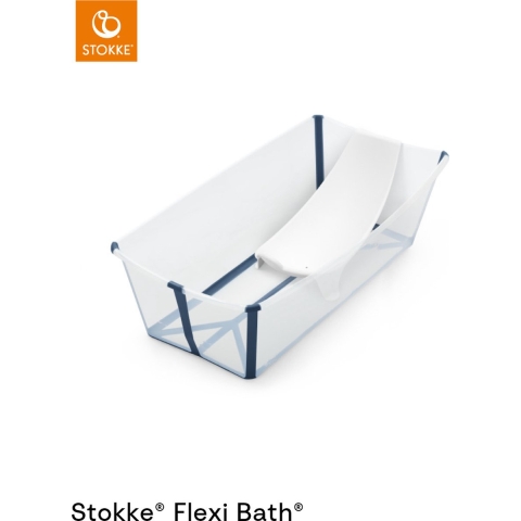 Bad Opvouwbaar Stokke® Flexi Bath® XL Bundle Transparant Blue