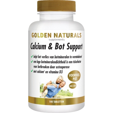 Golden Naturals Calcium&Bot Support Vegan 180 tabletten