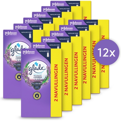 12x Glade Touch&Fresh Tranquil Lavender&Aloe 10 ml