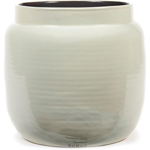 Serax Bloempot Grijs-Lichtgrijs D 32 cm H 28 cm