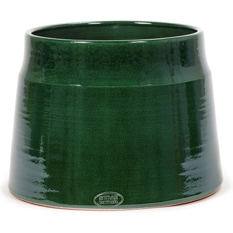 SERAX - Bloempot Groen-donker groen D 30 cm H 23 cm