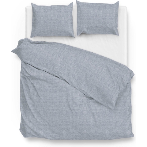 Zo Home Dekbedovertrek Katoen Lino Linnen Look denim