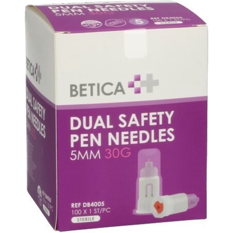 Betica Safety Pen Needles 5 mm 30G | 100 stuks