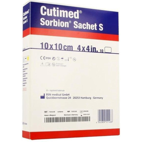 Cutimed Sorbion Sachet S 10 x 10 cm | 10 stuks