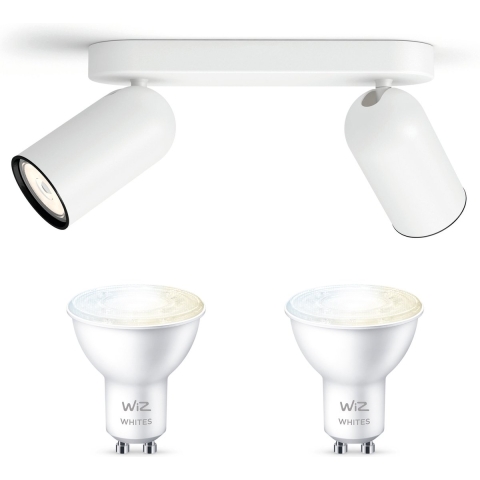 Philips Pongee Opbouwspot Wit Incl. WiZ GU10