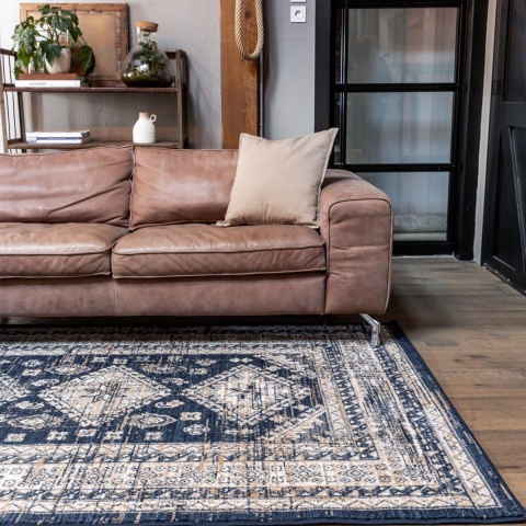 Interieur05 Vintage Vloerkleed Aila Blauw - 160 x 230 cm