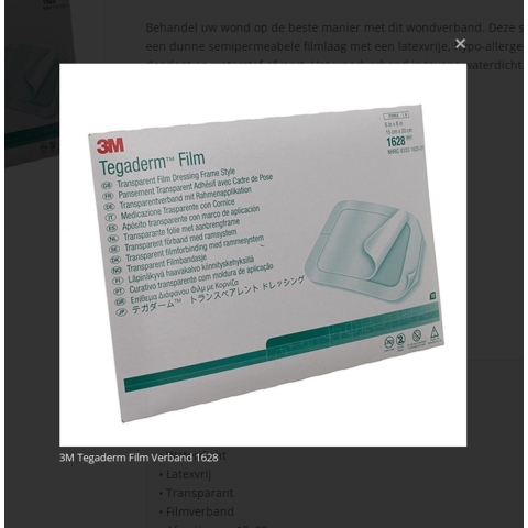 Tegaderm Film 15 x 20 cm (1628) | 10 stuks