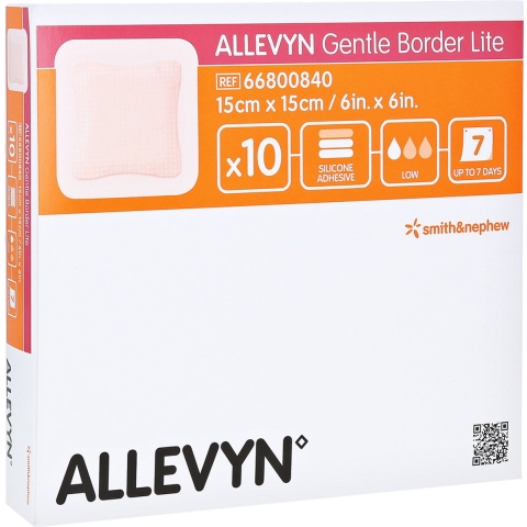 Allevyn Gentle Border Lite 15 x 15 cm | 10 stuks