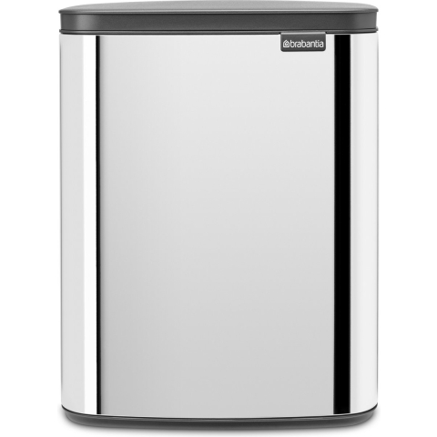 Brabantia Bo Afvalemmer 12 L - Brilliant Steel
