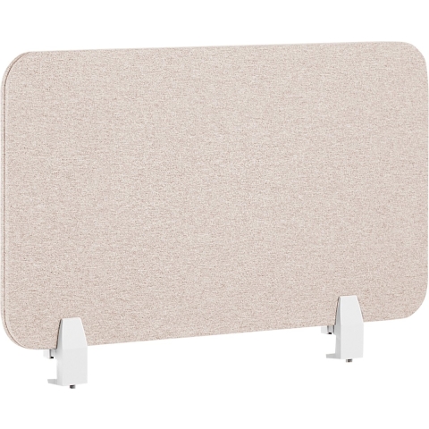 Beliani - WALLY - Bureauscherm - Beige - 72 cm - Polyester