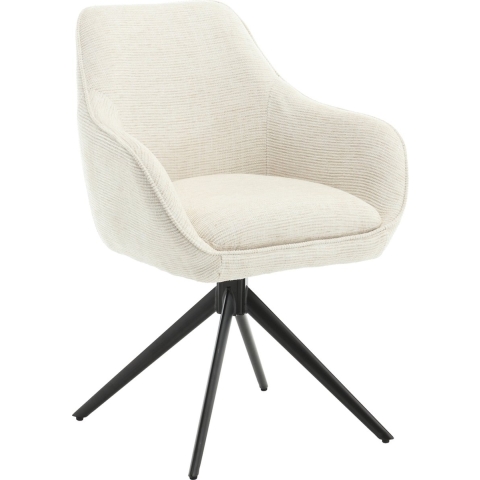 Livingfurn Thomas draaibare armstoel - stof - zand