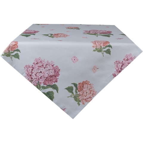 Clayre & Eef Tafelkleed 150x250 cm Beige Roze Katoen Rechthoek