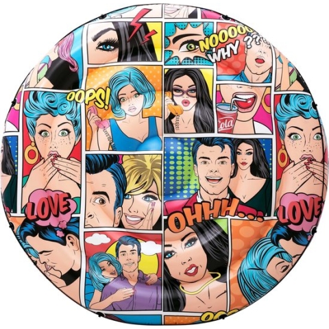Bestway Pop Art Pool Island - model 4326 - diameter 173 cm - stripfiguren