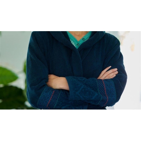 Pip Studio badjas Soft Zellige dark blue