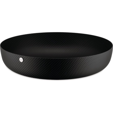 ALESSI - Brood/Fruitschaal 24cm h7 zwart