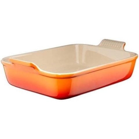 LE CREUSET - Aardewerk - Ovenschaal 32cm 3,10l Oranjerood