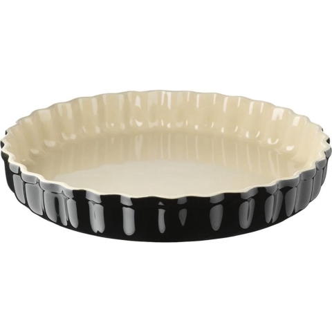 LE CREUSET - Aardewerk - Taartvorm 28cm zwart