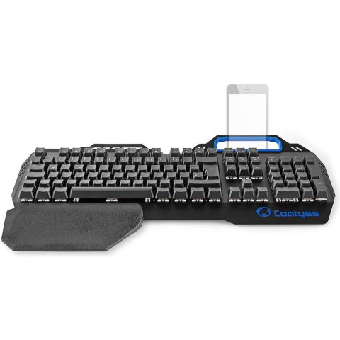 Nedis GKBD400BKDE Mechanisch Gamingtoetsenbord Rgb-verlichting Duits Metalen Design