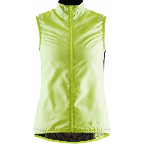 Craft Essence Light Wind mouwloos fietsvest geel dames S